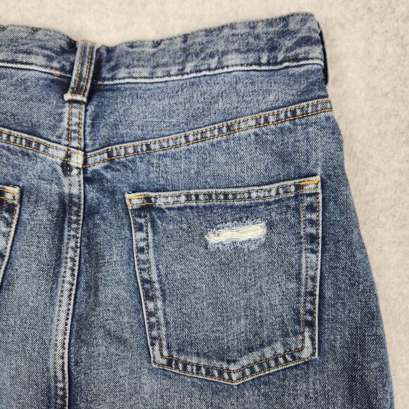 &denim Skirt Womens Size 4 Mini Distressed 27" Waist - Picture 3 of 7